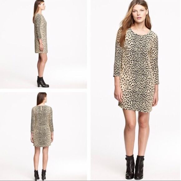 J. CREW Leopard print shift dress with pockets - Picture 1 of 6